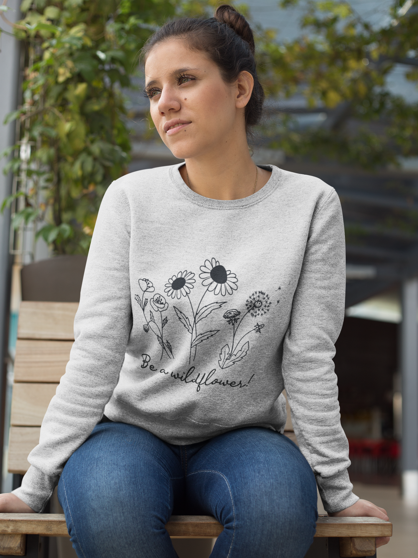 "Be a wildflower!" - Fair & Bio Sweatshirt für Damen und Herren