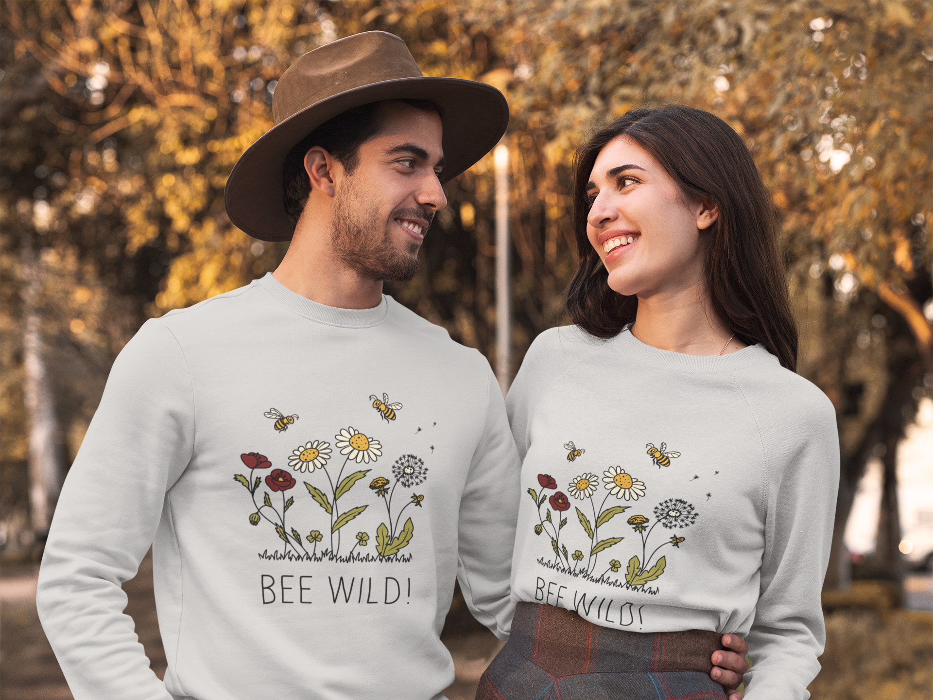 "Bee wild!" - Fair & Bio Sweatshirt für Damen und Herren