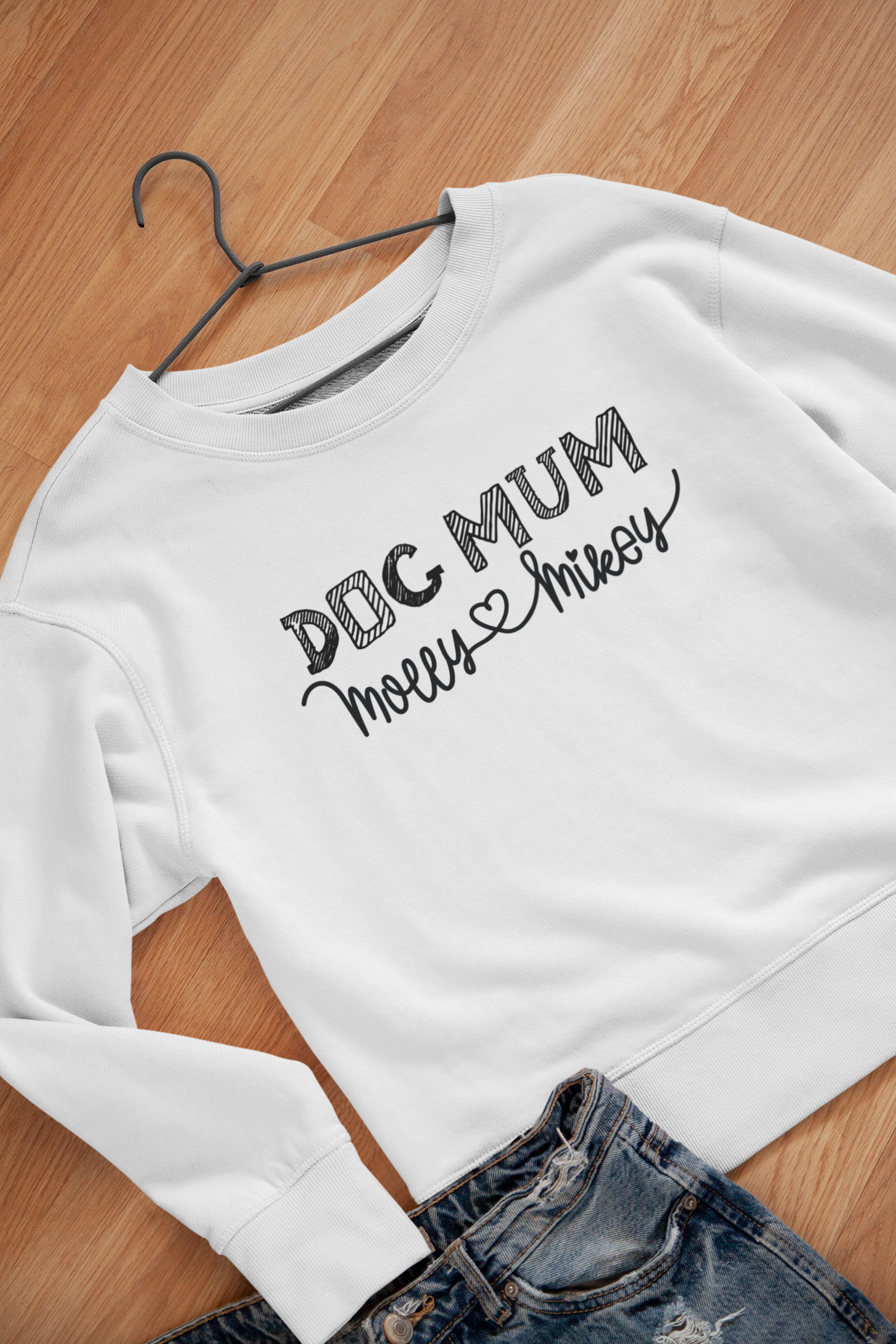 "Dog Mum" - Personalisierter Pullover für Damen und Herren