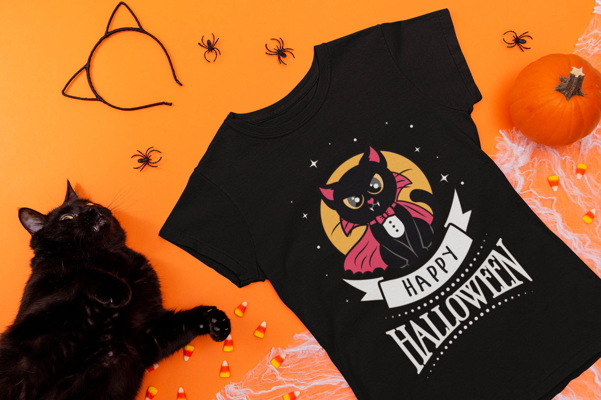 "Black Cat Vampire" - Damen T-Shirt