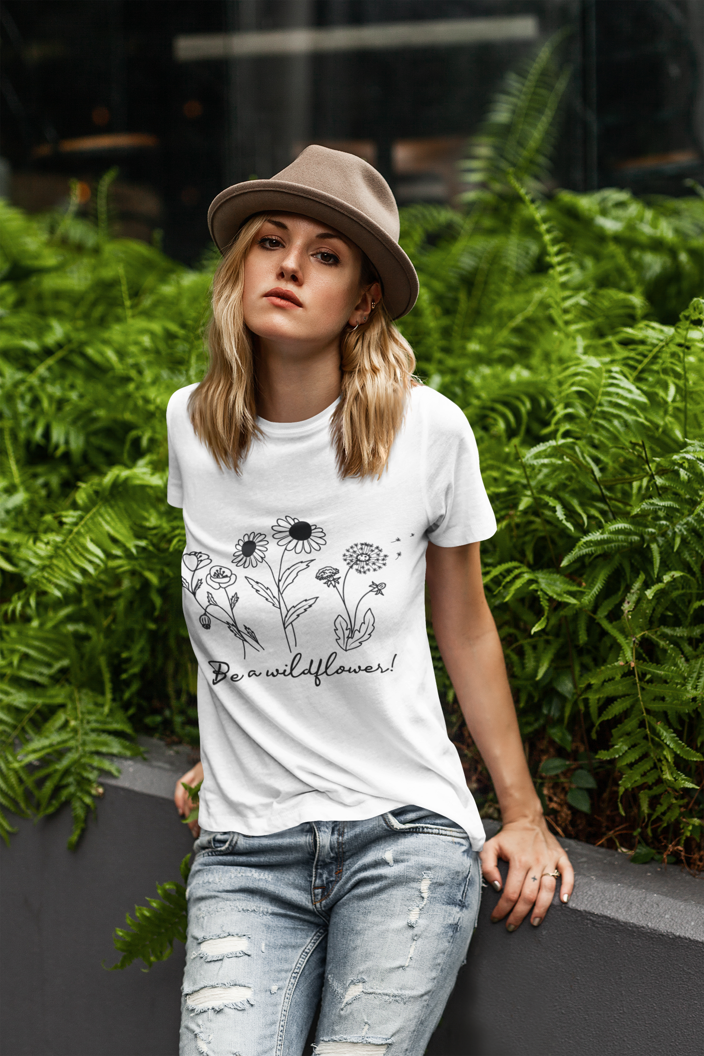 "Be a wildflower!" - Damen Fair & Bio T-Shirt