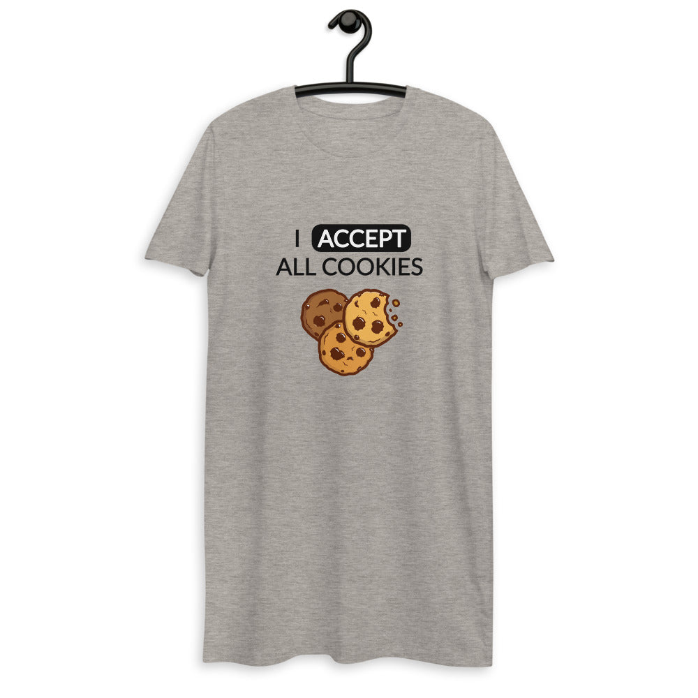 "I accept all cookies" - Fair & Bio T-Shirt-Kleid