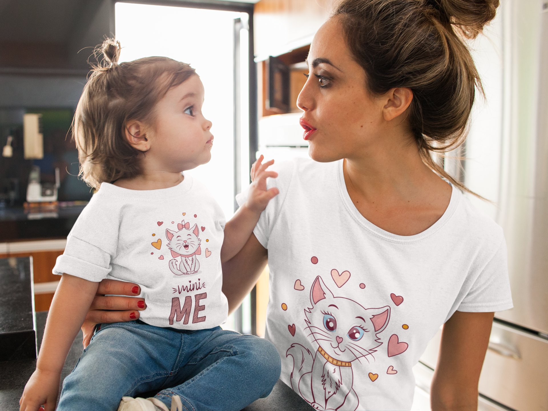 "Mini Me Cat Girl" - Kinder T-Shirt