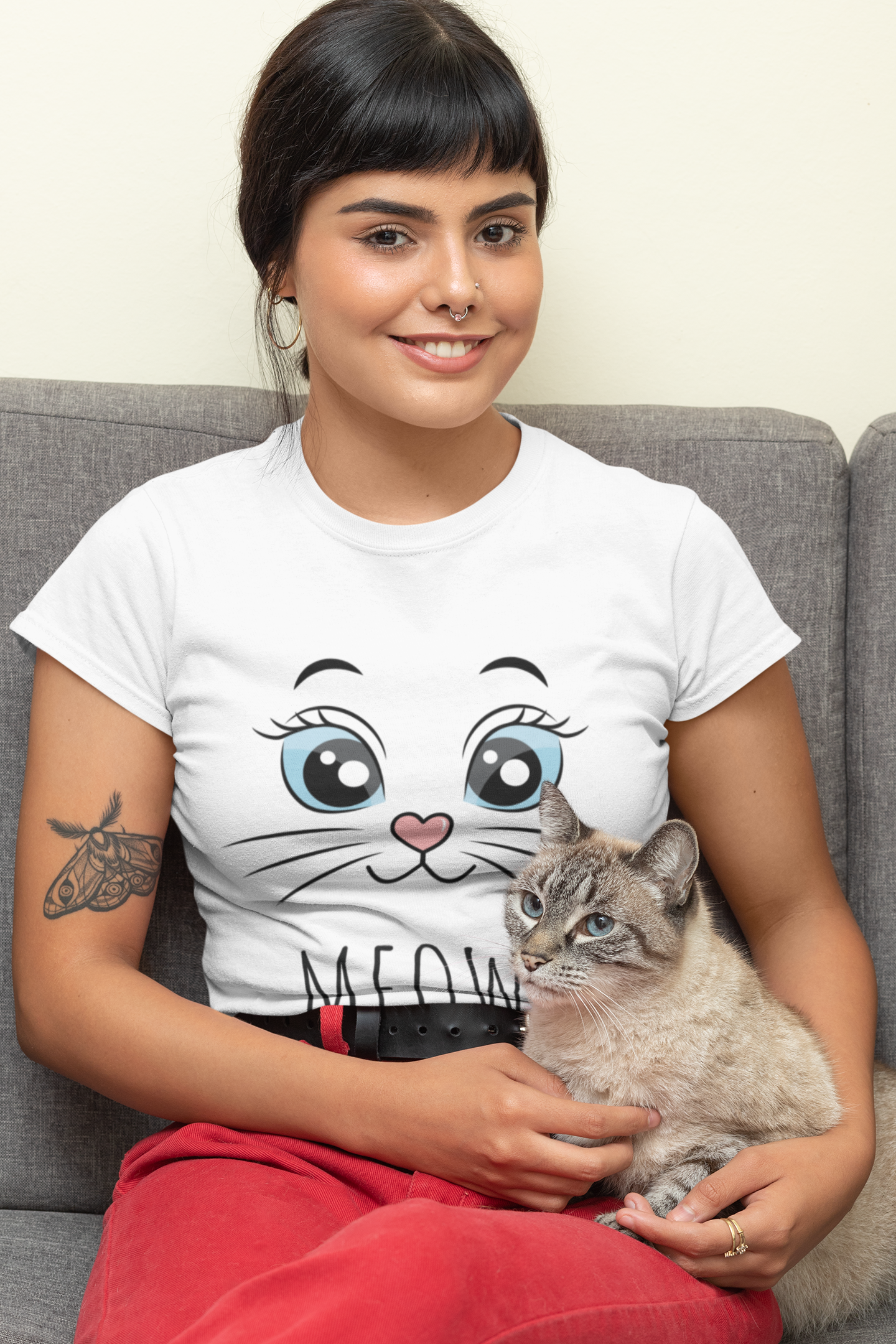 "Blue Meow" - Damen Fair & Bio T-Shirt