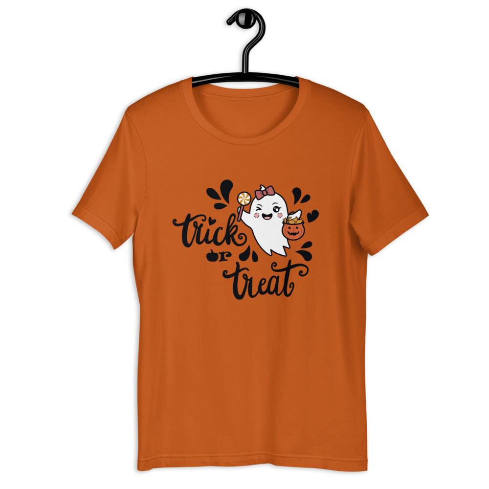 "Trick or Treat" - T-Shirt für Damen und Herren