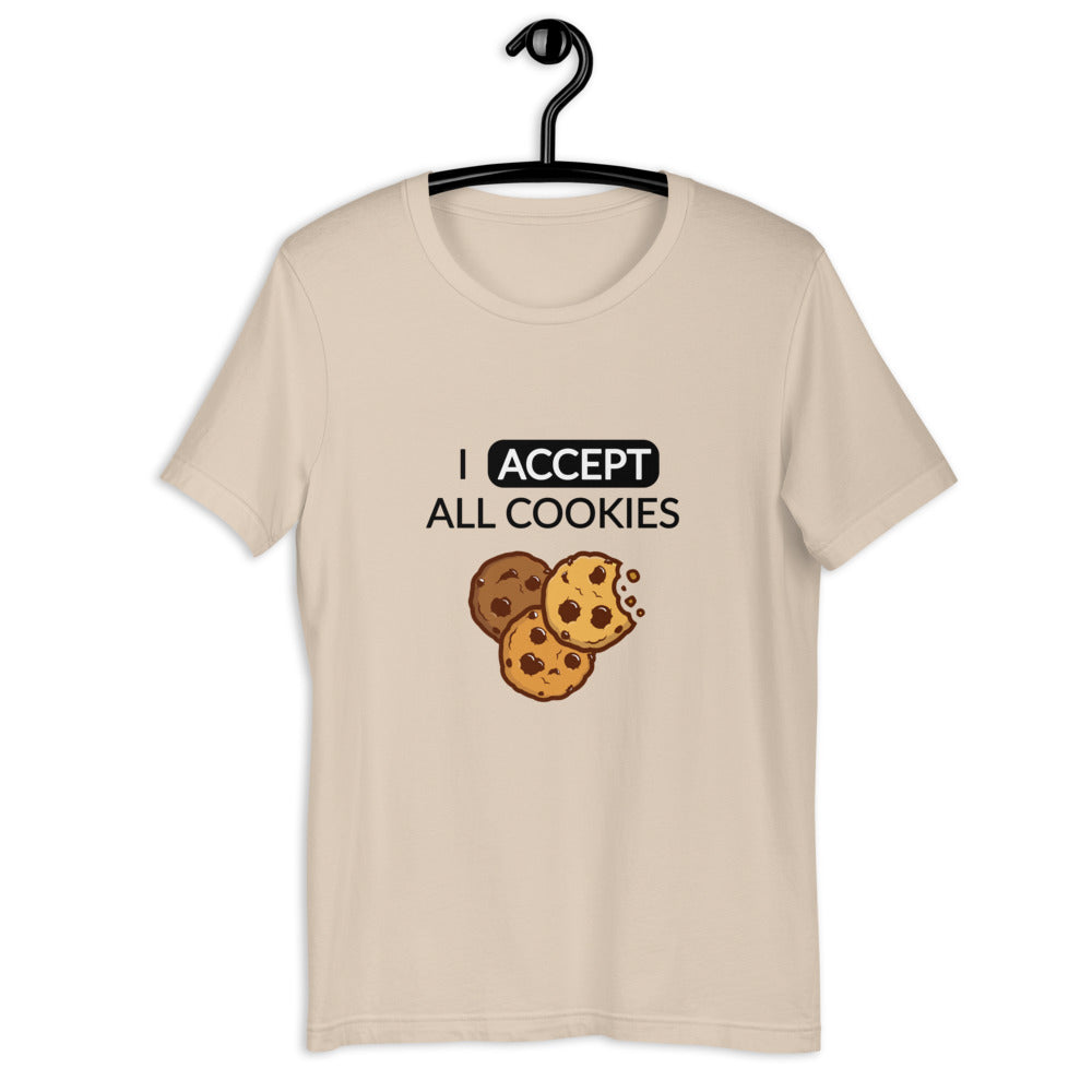 "I accept all cookies" - T-Shirt für Damen und Herren